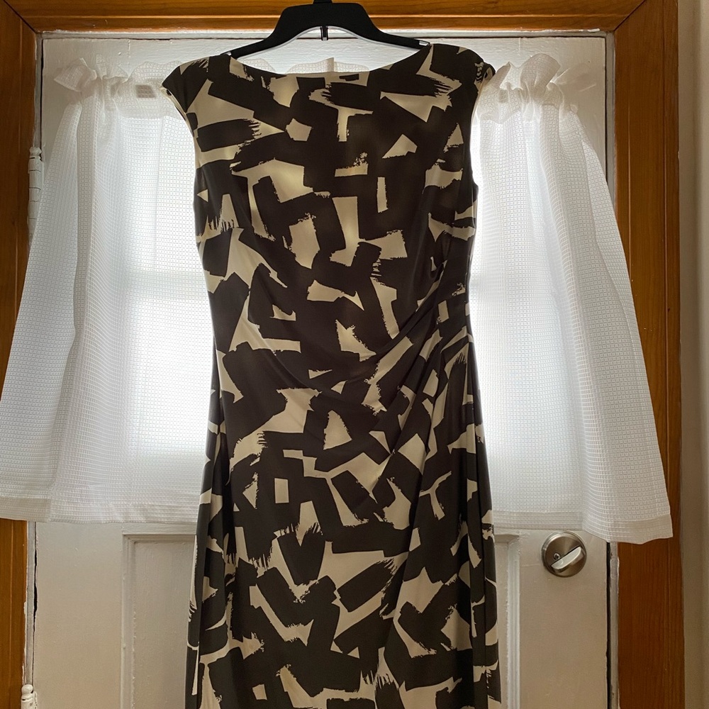 Lauren dress grey white